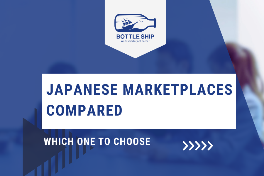 Japanese marketplace comparison — Rakuten, Amazon, Yahoo, Mercari